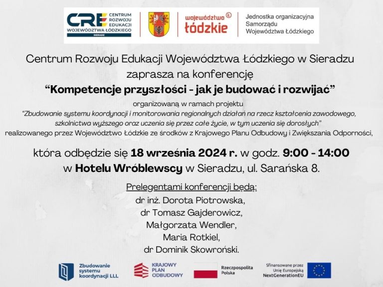 KONFERENCJA „Kompetencje  przyszłości – jak je budować i rozwijać?”