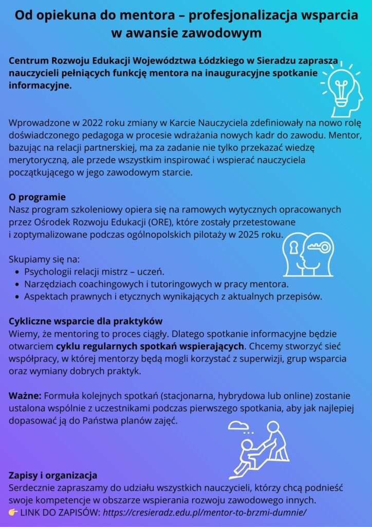 Od opiekuna do mentora – profesjonalizacja wsparcia w awansie zawodowym